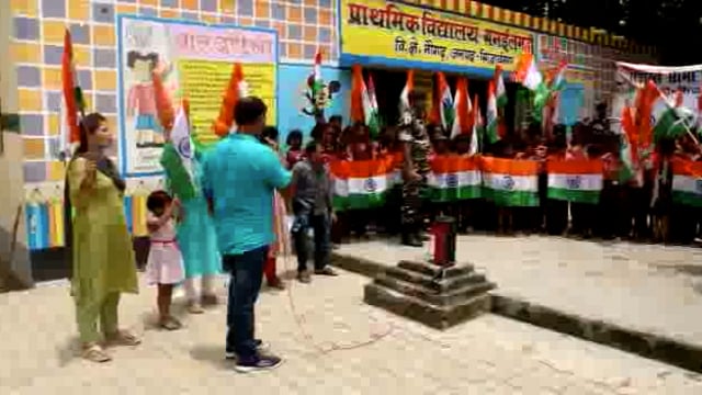 सिद्धार्थनगर जिले मे एसएसबी ने झंडा दिवस को लेकर चलाया जागरूकता अभियान 