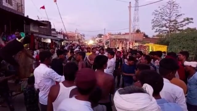 जनपद बहराइच खैरी घाट थाना क्षेत्र मैं 10वीं मुहर्रम का जुलूस निकल गया