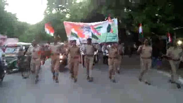 औरैया शहर के विभिन्न मार्गों से निकाली गई ढोल बाजो के साथ तिरंगा यात्रा,दिखी अमृत महोत्सव की धूम