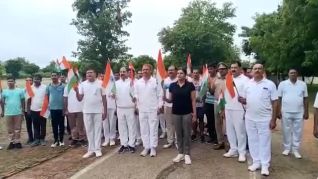 आजादी की अमृत महोत्सव के उपलक्ष्य में मैराथन का आयोजन