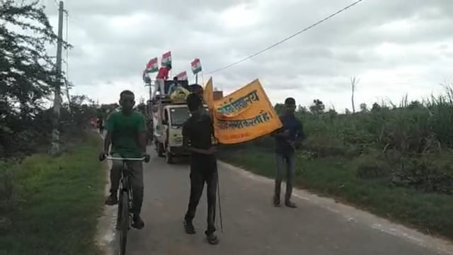 वजीरगंज तुर्काडीह स्थित कमला देवी पूर्व माध्यमिक विद्यालय में हर्षोल्लास के साथ मनाया जा रहा आजादी का 75वा वर्षगांठ