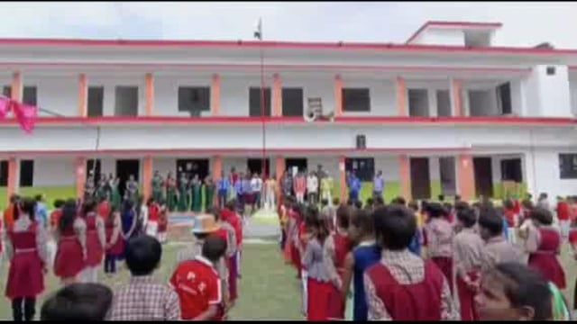 तरबगंज :के जे पी एस इंटर कॉलेज में हर्षोल्लास से मनाया गया आजादी का 75 वां स्वतंत्रता दिवस