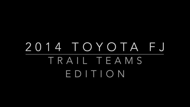2014 Toyota FJ Cruiser Trail Teams Ultimate Edition