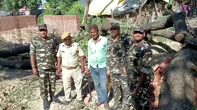 सिद्धार्थनगर जिले के खुनूवा बार्डर के पास एसएसबी के जवानों प्रतिबंधित लकड़ी की तस्करी करते समय 1 तस्कर को किया गिरफ्तार 