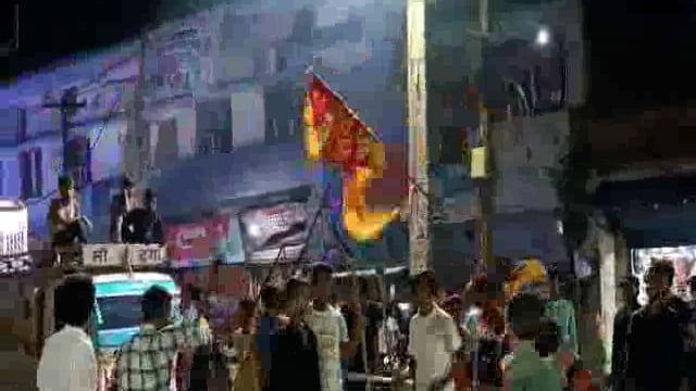 हिलसा नगर में कृष्ण जन्माष्टमी के अवसर पर निकाली गई भव्य रथयात्रा