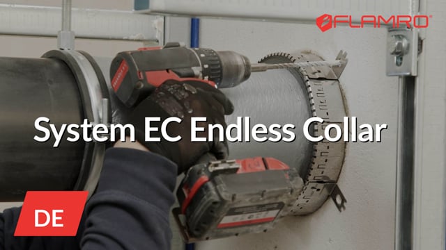 System EC Endless Collar schottet brennbare Rohre in einfacher Anwendung mit ein…