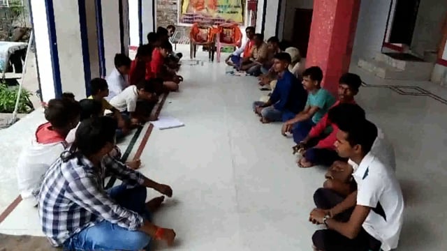 सूरजगढ़ा शिव दुर्गा महावीर मंदिर मंदिर परिसर में विश्व हिंदु परिषद बजरंग दल के द्वारा 58 वा स्थापना दिवस मनाया गया