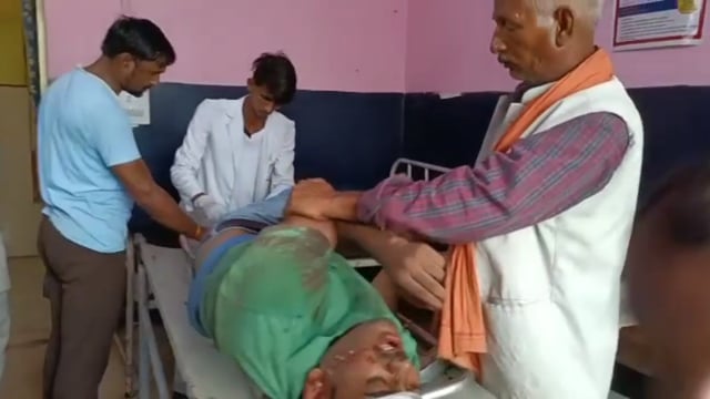बछरावां - अज्ञात वाहन की टक्कर से युवक गंभीर रूप से घायल जिला अस्पताल रेफर