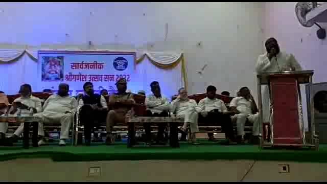 गणेशोत्सव निमित्ताने राधे कृष्ण मंगल कार्यालयात शांतता कमिटीची बैठक संपन्न