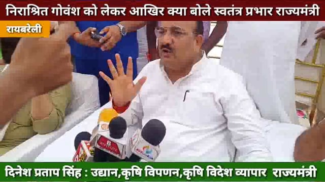 छुट्टा मवेशियों को लेकर आखिर क्या बोले स्वतंत्र प्रभार राजमंत्री दिनेश प्रताप सिंह ! देखें ये रिपोर्ट