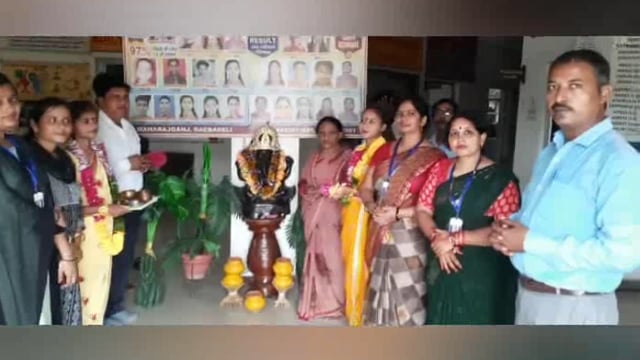 महावीर स्टडी इस्टेट में गणेश चतुर्थी का पर्व धूमधाम से मनाया गया।