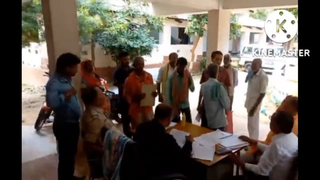 थाना परिसर में भूमि विवाद संबंधित लगा जनता दरबार ,8 मामले में 5 मामले का हुआ निष्पादन