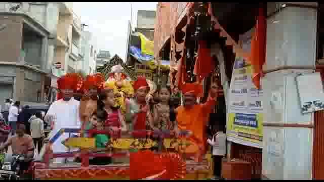 शहर पोलीस ठाण्यात स्थापन केलेल्या श्री गणेशाचे विसर्जन