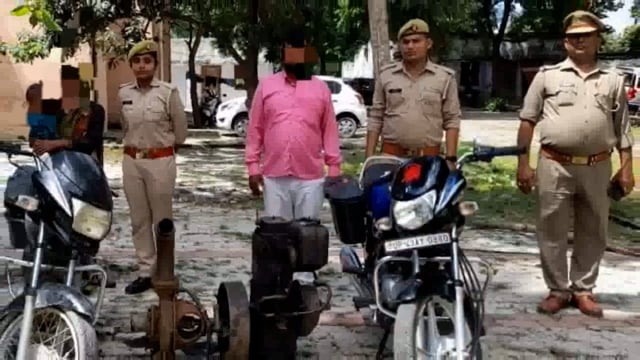 नवाबगंज :पुलिस ने चोरी करने के दो शातिर अभियुक्त को किया गिरफ्तार