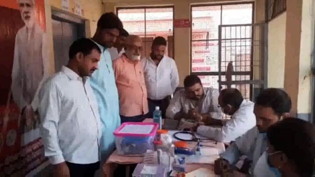 राया में प्रधानमंत्री के 72 वें जन्म दिवस पर लगाया गया रक्त रक्तदान शिविर