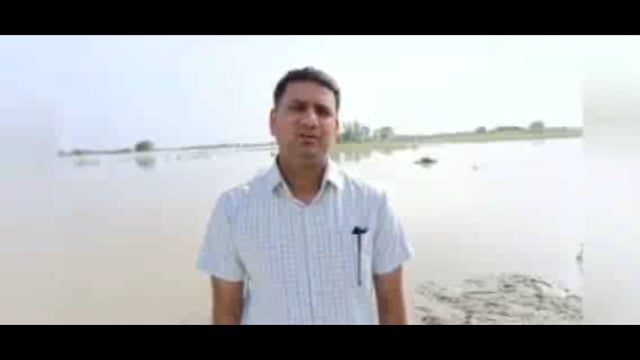 तरबगंज बाढ़ प्रभावित क्षेत्र का जिला अधिकारी में किया निरीक्षण