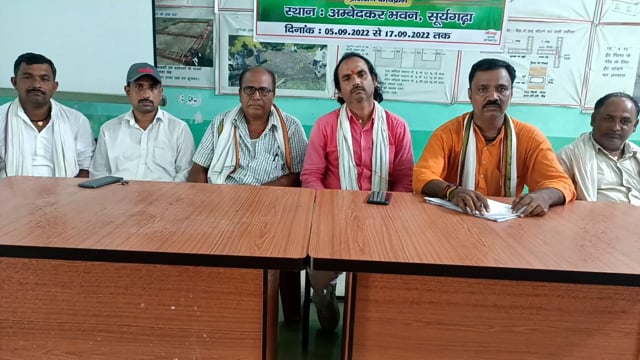 अंबेडकर सभागार सूर्यगढ़ा में 24 पंचायत के वार्ड सदस्यों के साथ प्रशिक्षण के पश्चात की गई बैठक