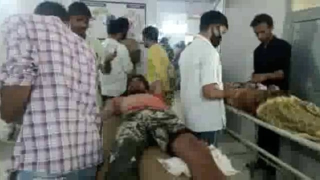 हादसे की चपेट में आकर 2 मजदूर गम्भीर रूप से घायल