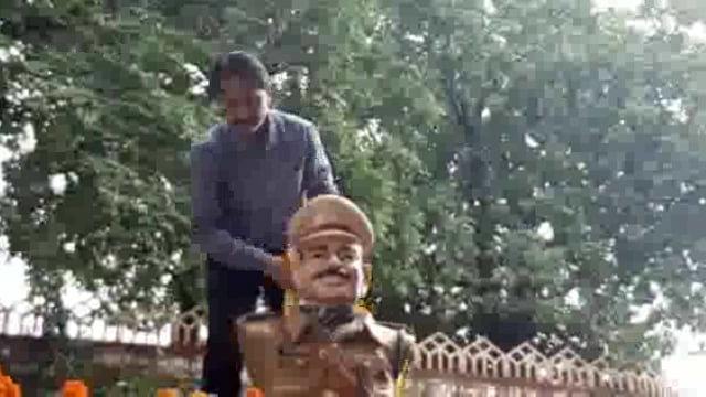 पुण्यतिथि पर किया गया शहीद राकेश चौरसिया की प्रतिमा का अनावरण