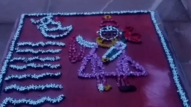 महावन के रसखान समाधि स्थल पर सांझी महोत्सव का आयोजन किया गया