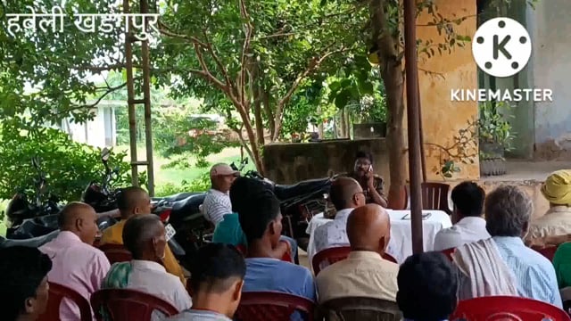 हवेली खड़गपुर थाना परिषद में पूजा कमेटी और थाना अध्यक्ष और बिजली विभाग का एसडीओ सीईओ बैठक में विशेष बिंदु पर बात हुआ