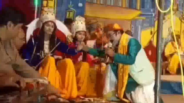 कोंच:जनकपुर के बाजार में घूमे श्रीराम-लक्ष्मण,पुष्प वाटिका व जनक बाजार का शानदार मंचन हुआ