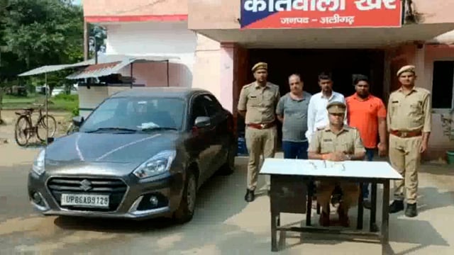 खैर कोतवाली पुलिस ने तीन वांछित अभियुक्तों को किया गिरफ्तार भेजा जेल