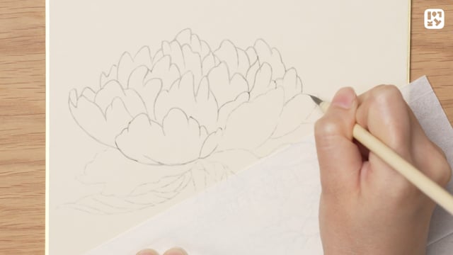 面相筆で骨描きしよう