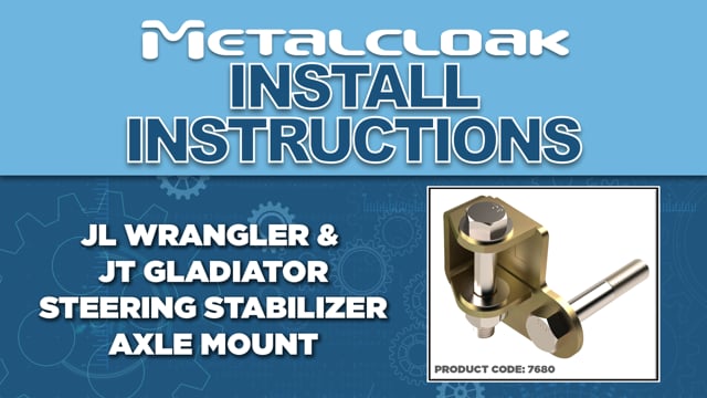 Steering Stabilizer - Axle Side Mount, JL/JT
