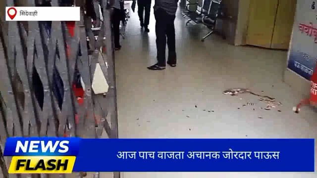 सिंदेवाही येथे अचानक पावसाने जनजीवन प्रभावित. 