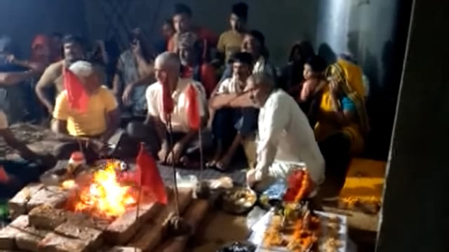 नवरात्रि के समापन पर हुआ रात्रि जागरण 