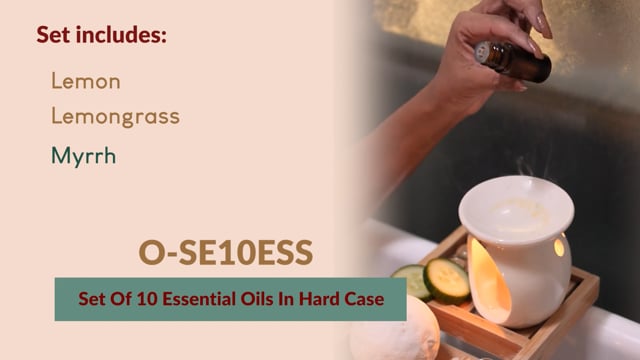 Set Of 10 Essential Oils In Hard Case - Oil Sets - African Health & Beauty