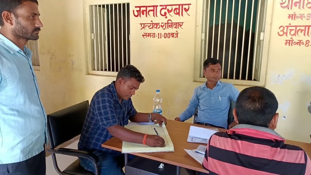 जमीनी विवाद को लेकर आदर्श थाना सूर्यगढ़ा में लगा जनता दरबार