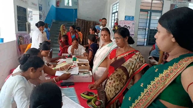 प्रधानमंत्री मातृत्व सुरक्षा अभियान को लेकर सूर्यगढ़ा पीएचसी में लगाया गया शिविर