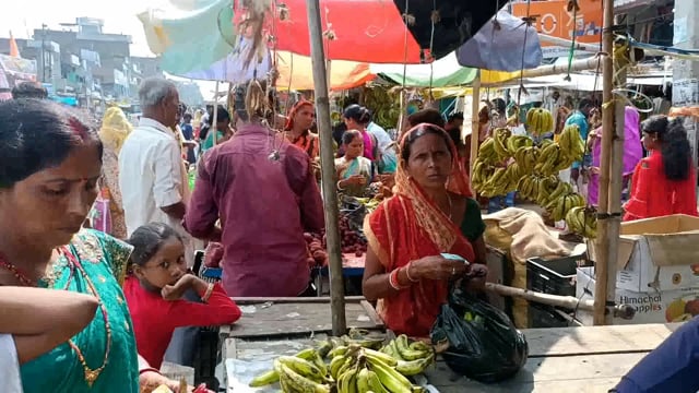  करवा चौथ को लेकर सूर्यगढ़ा बाजार में फलों की दुकानों पर खरीदारी करते दिखी महिलाएं की भीड़