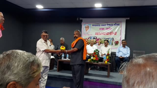 कैलास पाटील यांचा उदयगिरी नेत्र रुग्णालयात सत्कार