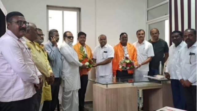 ग्रामसेवक संघटनेच्या तालुका अध्यक्षपदी ग्रामविकास अधिकारी बि.के.कांबळे यांची निवड