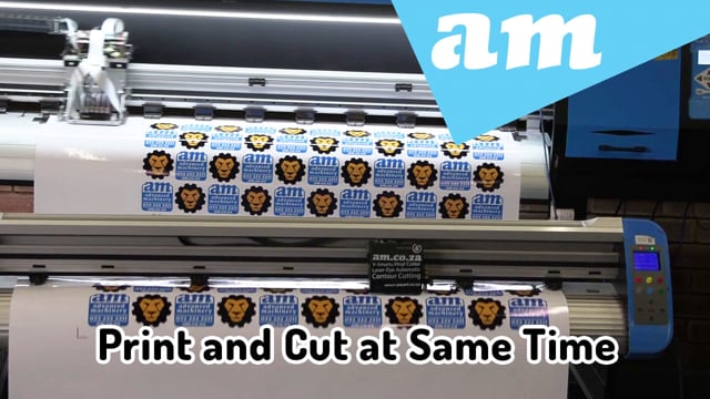 Vinyl Sticker Print and Cut with Vinyl Cutter