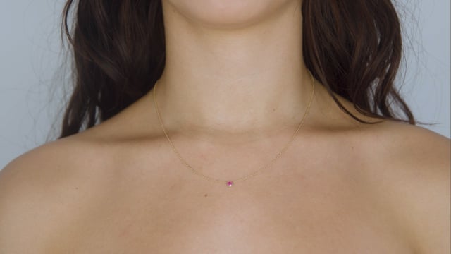 Gemstone Petite Bezel Pendant - Video