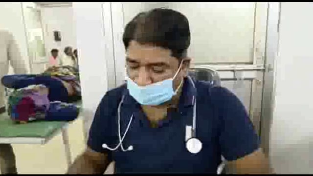 हादसे की चपेट में आकर महिला मजदूर गम्भीर रूप से घायल