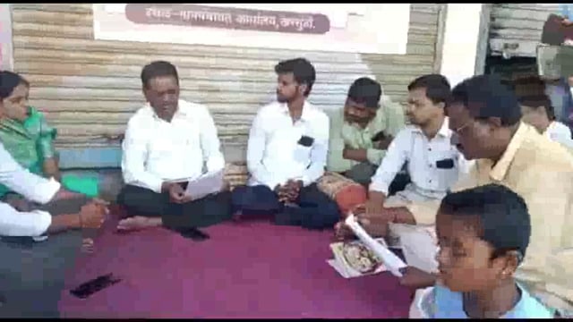 तीर्थक्षेत्र खरसुंडी देवस्थान् परिसरातील  अतिक्रमण काढण्यासाठी अमरन उपोषण