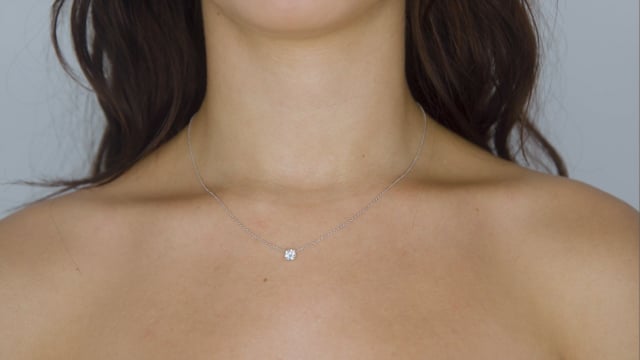 Classic Round Diamond Pendant - Video