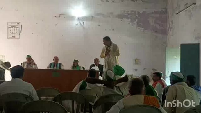 माट ब्लॉक में भाकियू  ने की मासिक बैठक