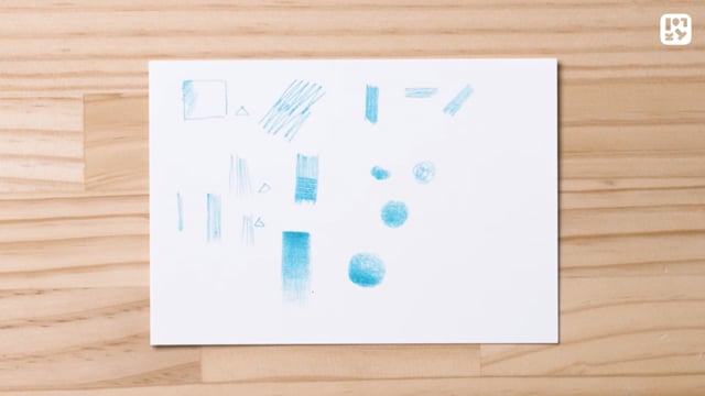 色鉛筆の練習をしよう