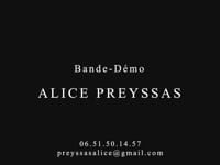 Bande démo Alice Preyssas