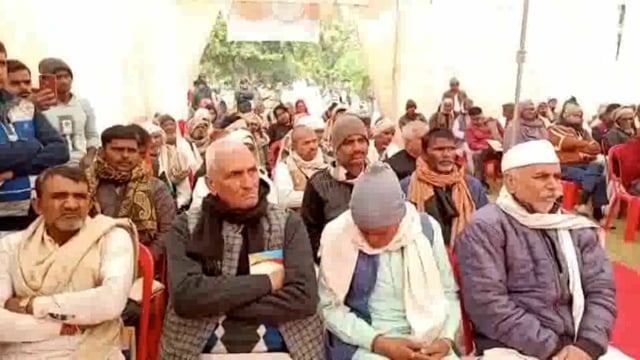 किसानों को संबोधित करने पहुंचे उधान मंत्री गौ रक्षक दल के कार्यकर्ताओं पर तस्करों के हमले के सवाल पर विफरे