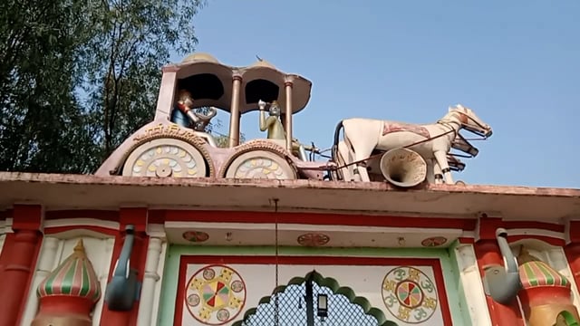 खैर तहसील के गांव शिवाला में श्रीमद् भागवत कथा की अमृत वर्षा 