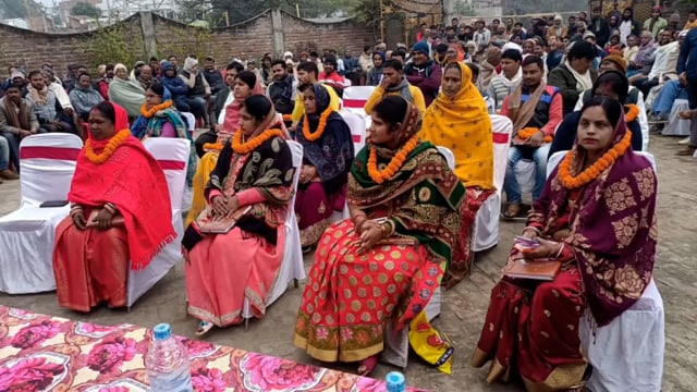 नव  निर्वाचित मुख्य पार्षद के द्वारा सम्मान समारोह  सह दही चुरा भोज का किया गया आयोजन