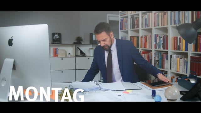 Werbefilm Melatonin | Geschäftsmann