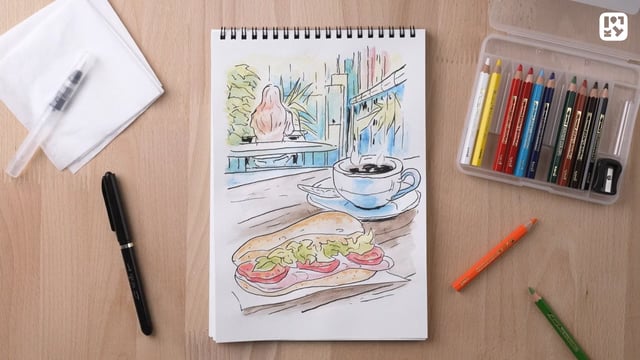 カフェスケッチ②